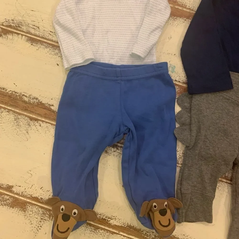Three set bundle newborn boy long sleeve